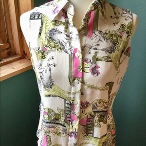 CAbi 100% Silk Blouse
